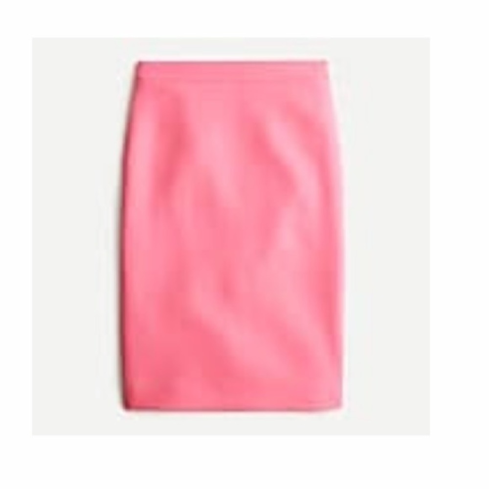 NWT J.Crew No. 2 Pencil® skirt in double-serge wool in dusty azalea, size 16.